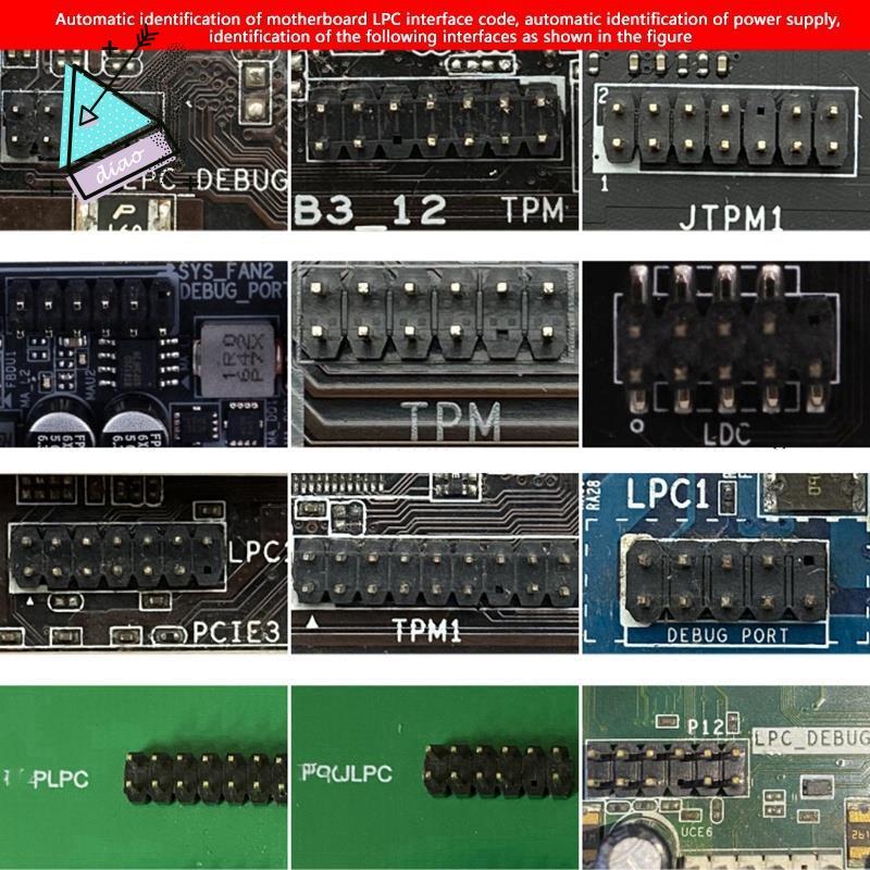 Thẻ chẩn đoán TL611 PRO, Thẻ chẩn đoán Pcie cho bo mạch chủ Pci để bàn cho máy tính để bàn và máy tính xách tay (Đen)
