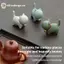 Ge Sáng Tạo Gốm Sứ Dễ Thương Mèo Con Trang Trí Động Vật Micro Phong Cảnh Trà Thú Cưng Trong Nhà Để Bàn Đồ Trang Trí Bộ Trà Phụ Kiện Chơi Trà n