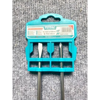 Bộ tuốc nơ vít dẹp và bake 2 chi tiết TOTAL THTDC250201