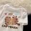 Em Áo Dáng Lớn Unisex Hình Capybara Ngắn Tay Mùa Hè Phong Cách Cổ Điển Trẻ.