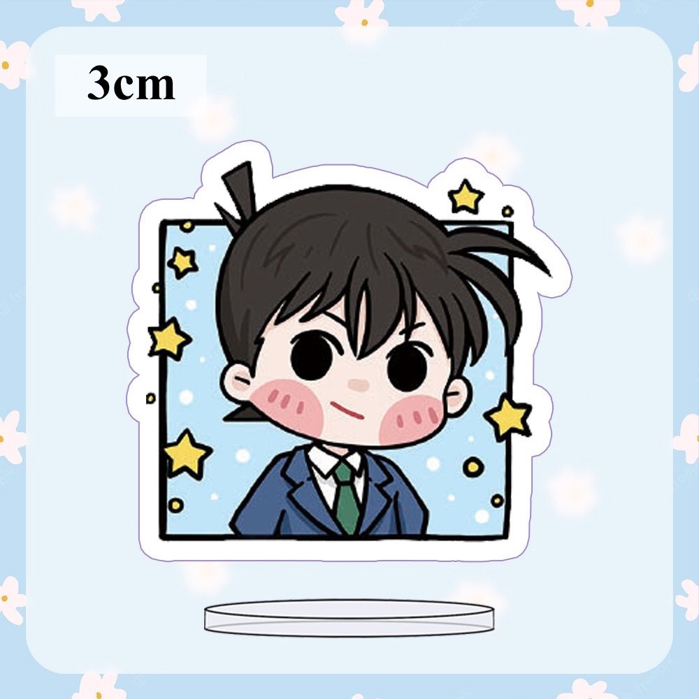 ( MINI 3cm ) Standee Detective Conan ver vuông cute Thám tử lừng danh anime mô hình chibi mica trưng bày