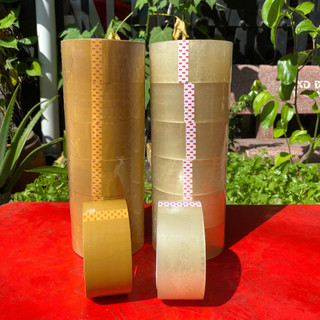 Băng Keo Đóng Gói Đa Năng – Trong Suốt & Đục Màu, Combo 6 Cuộn