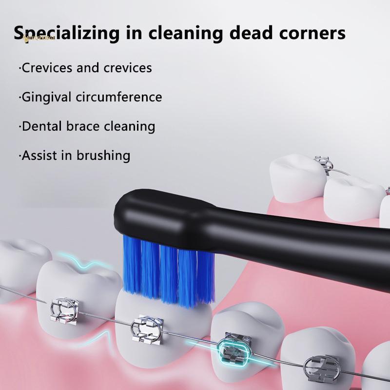 MUQV 1 chiếc đầu bàn chải nhỏ tuft, bàn chải kẽ răng, chăm sóc răng miệng