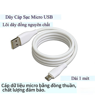 Cáp Micro USB Bền Bỉ - Hỗ Trợ Dòng 2A, Chất Lượng Cao
