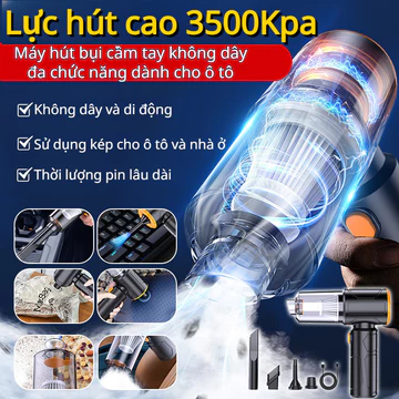 🔋Không Dây Cầm Tay/Công Suất Lớn✨Máy Hút Bụi Không Dây Đa Năng Cao Cấp/Dụng Cụ Vệ Sinh Ghế Ô Tô Chuyên Dụng/Máy Hút Bụi Mini Công Suất Mạnh Máy Hút Bụi Ô Tô Cầm Tay Không Dây/Máy Thổi Hút Bụi Đa Năng 