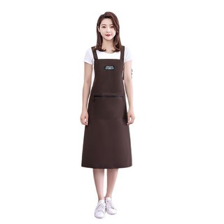 Nấu Ăn Tạp Dề Chống Thấm Nước Chống Dầu Mở Rộng Màu Trơn Nhà Bếp Hộ Gia Đình Trên Đầu Gối Nhà Bếp Hộ Gia Đình Ăn Quần Áo Làm Việc Eo