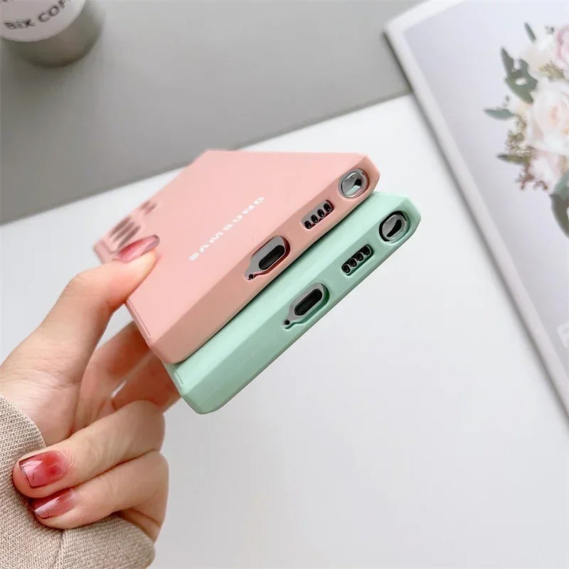 Ốp Điện Thoại Cạnh Thẳng Lỏng Cho Samsung A31 A32 A33 A34 A35 A36 A37 A56 4G 5G Ốp Lưng Chống Rơi Chất Lỏng Chống Sốc Vỏ Bảo Vệ Mặt Sau Điện Thoại