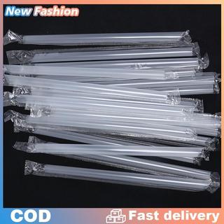Sỉ 500 Ống Hút Nhựa Trân Châu Đầu Nhọn Trong Suốt DIY Ống hút nhựa nhỏ