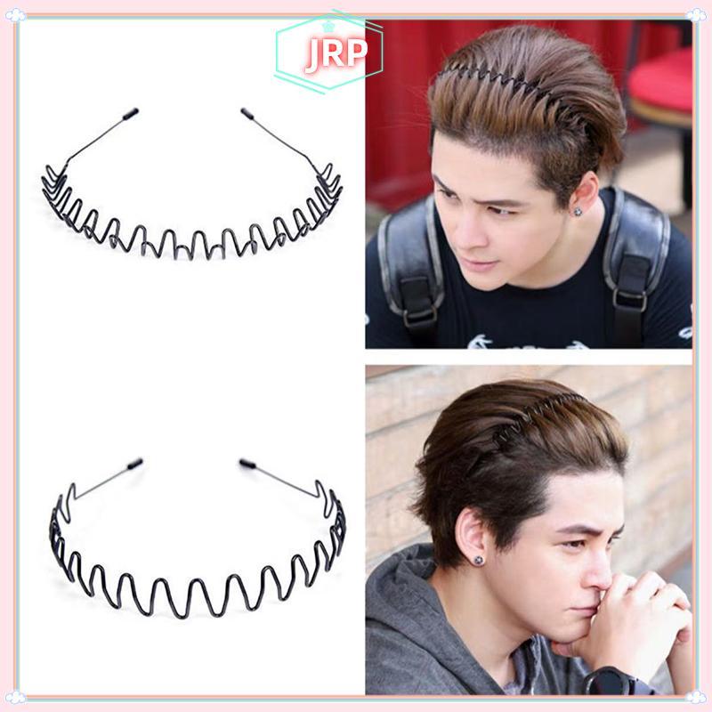 JRP Unisex Kim Loại Sóng Mùa Xuân Tóc Hoop La Chống Trơn Trượt Thể Thao Ngoài Trời Đơn Giản Băng Đô Quấn Tóc Cho Nữ Mặt Rửa Mũ Đội Đầu JRP