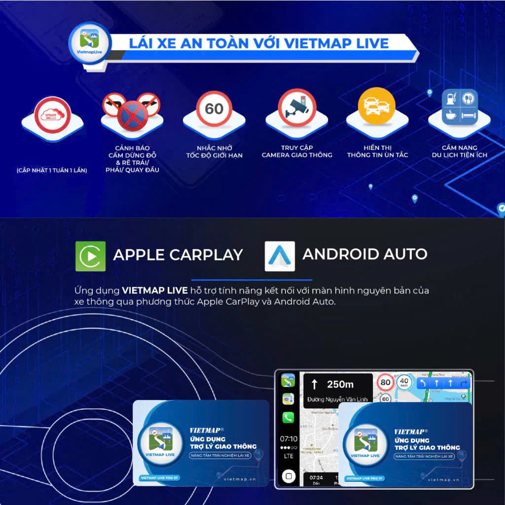 [HOẢ TỐC HCM] VIETMAP LIVE PRO - Dẫn đường, cảnh báo Camera phạt nguội, Tốc độ, Cảnh báo đường cấm