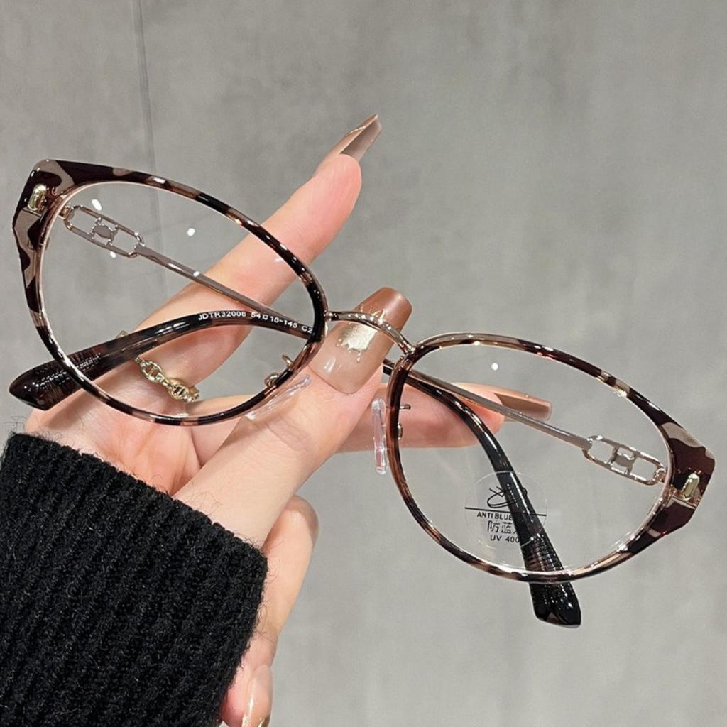 Gọng Kính 951 Hình Bầu Dục Phong Cách Hàn Quốc Dành Cho Nam Và Nữ Khung Tr Độ Rộng 54mm Chống Ánh Sáng