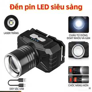 Super Bright LED Headlamp with Zoom Adjustment, SOS Mode, and Multi-Mode Lighting for All Outdoor Activities