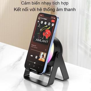 Đèn LED Không Gian 5in1: Bluetooth, Sạc Không Dây, Giá Đỡ, Cảm Biến Thể Thao, Phù Hợp Phòng Ngủ