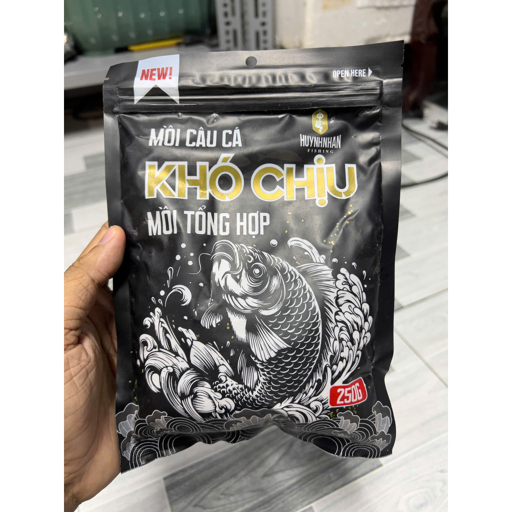 Huynh Nhân Mồi Câu Khó Chịu Siêu Nhạy Mồi Tổng Hợp Chuyên Câu Rô Phi Chép Trắm Trọng Lượng 250gr