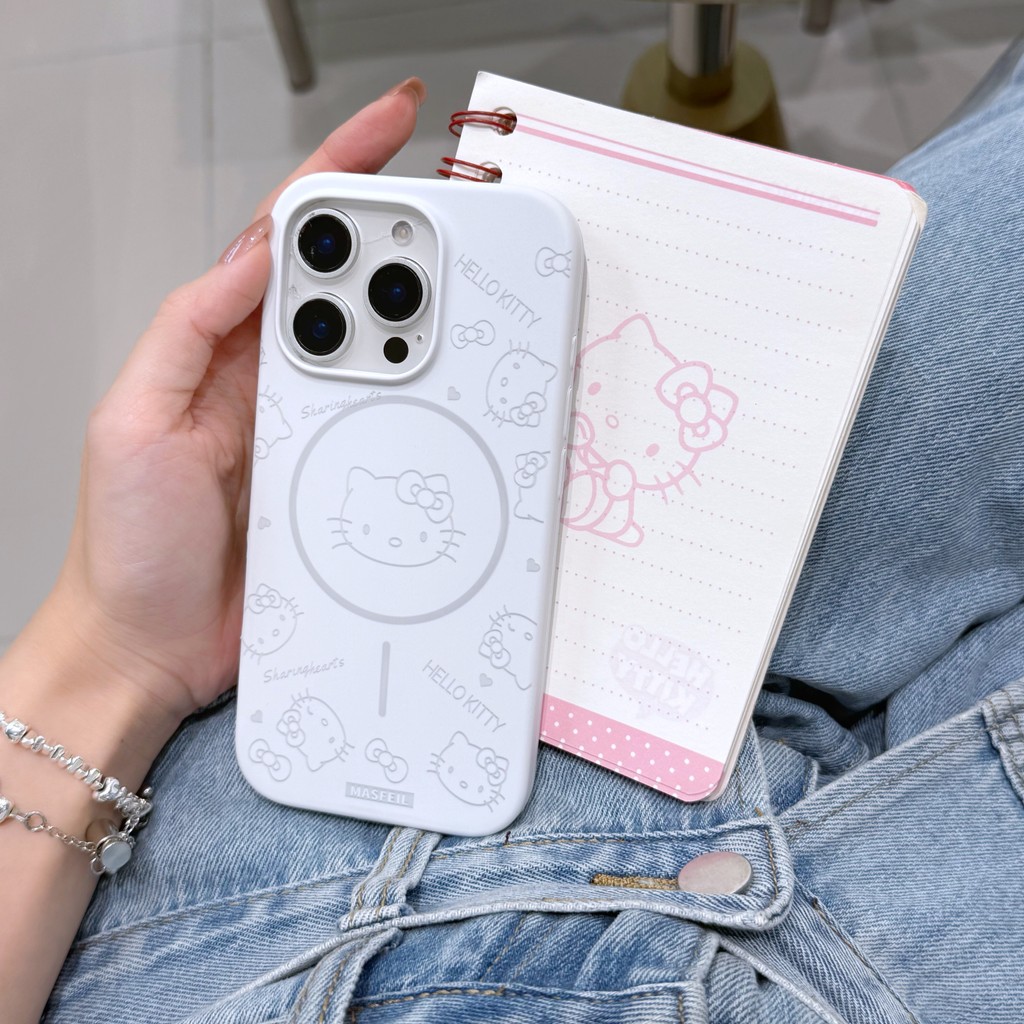 Ốp lưng iPhone hình mèo loại từ tính phù hợp cho iPhone 17 Pro Max, iPhone 17 16 15 14 13