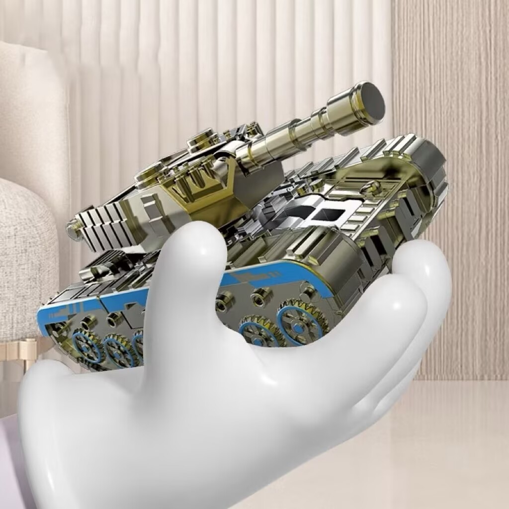 T Tank Robot Fidget Spinner Đồ chơi giải nén Robot xoay biến dạng