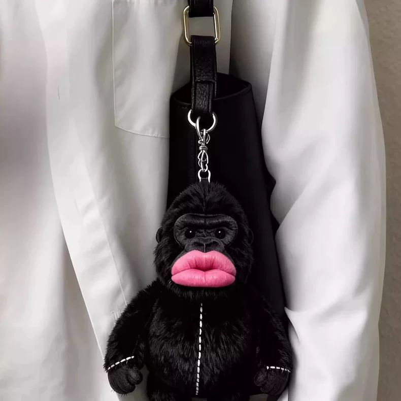 Bán chạy Đôi môi dày Gorilla Trừu tượng Xấu xí Mặt dây chuyền dễ thương Búp bê sang trọng Túi có giá trị cao Mặt dây chuyền Quà tặng
