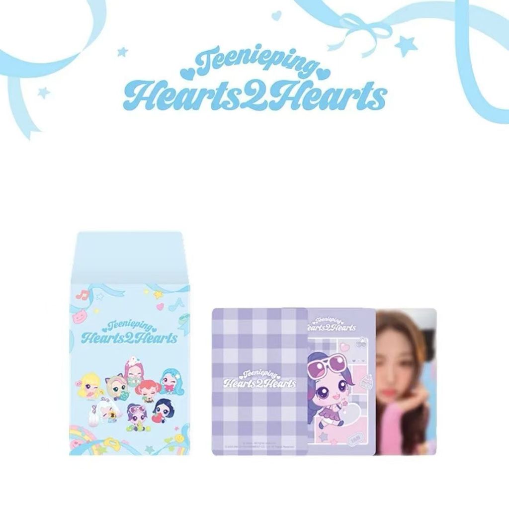 Teenieping X Hearts2hearts Photocard Bộ thẻ giao dịch ngẫu nhiên