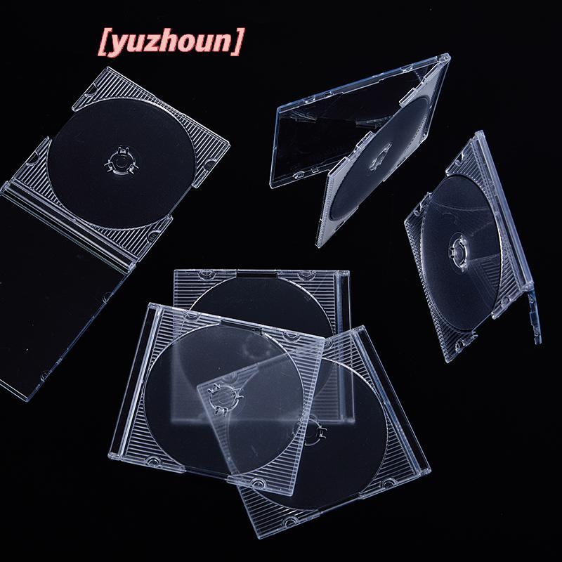 [yuzhoun] Bộ 5/10 hộp bảo quản đĩa đơn tiêu chuẩn gia đình, hộp CD/DVD nhựa trong suốt