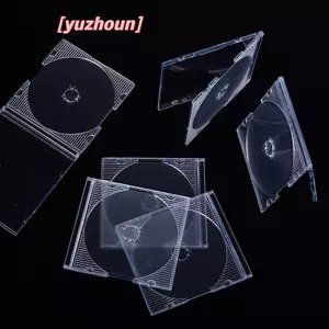 Bộ 5/10 hộp bảo quản đĩa đơn tiêu chuẩn gia đình, hộp CD/DVD nhựa trong suốt