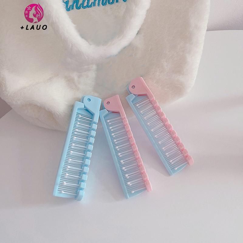 Springevenstar Sáng Tạo Portablepact Du Lịch Gấp Di Động Gấp Tóc Massageb Chống Tĩnh Điện Dụng Cụ Làm Tóc Springevenstar