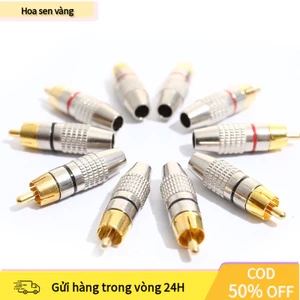 【COD】Jack AV hoa sen loại vặn ốc 270RCA, cố định chắc chắn và tiếp xúc tốt, truyền tín hiệu âm thanh/video ổn định.