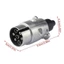 NKSFX Kéo Cắm Dây, Hợp Kim Nhôm Tròn Adapter Đầu Nối Xe Kéo Điện, Tiện Lợi 7 Pin Cắm EU Kéo Điện Ứng Dụng Kéo