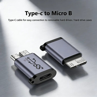 Bộ chuyển Micro B to USB C truyền dữ liệu nhanh Bộ chuyển đổi TYPE-C sang Micro B，Cho ổ cứng HDD / SSD，Nhỏ gọn, tiện lợi