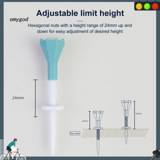 Đồng bộ 5 chiếc Tee nhựa golf nhẹ, bền, ma sát thấp - Perfect cho quà tặng và luyện tập