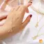 Mặt dây chuyền chữ cái Cubic Zirconia thời trang Nelace Vàng Hip Hop Punk Bảng chữ cái Trang sức mới
