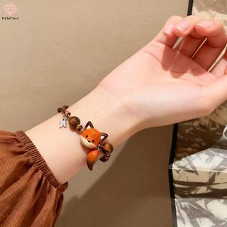 [PCW-T] 1 / 3 / 5 Dây thủ công hình động vật sáng tạo Vòng tay dệt cáo nhỏ dễ thương Bổ sung độc đáo cho bữa tiệc hàng ngày của phụ nữ Quà tặng sinh nhật