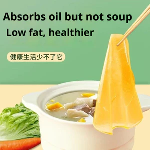 Giấy thấm dầu cấp thực phẩm Súp thực phẩm Loại bỏ dầu Súp uống giảm béo nhà bếp