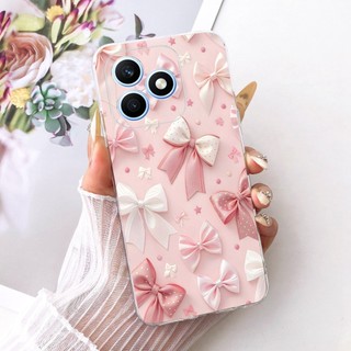 Dành Cho Honor X8d Mới Thanh Lịch Hoa Mèo Tranh Vỏ Honor X8D 4G Silicon Mềm TPU Vỏ Điện Thoại