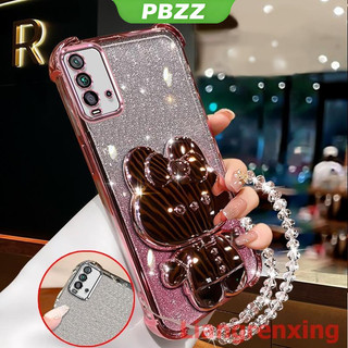 FOR ốp lưng Ốp điện thoại cho Redmi 9t Ốp mềm Ốp chống sốc Gương trang điểm hình thỏ thẩm mỹ thiết kế mới có dây đeo