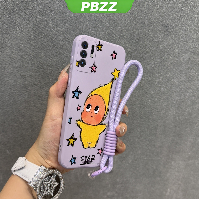 Ốp Lưng Cho OPPO Reno 2 2F 3 4 5 6 4g a16 A16K reno 6z 5g Reno3 pro reno6 z 5g Vỏ Điện Thoại Vỏ Mềm Silicon Chống Sốc Thiết Kế Mới Thẩm Mỹ Dễ Thương Với Dây Buộc YTDTGSDY01