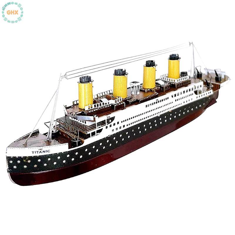 Màu Mới Titanic Xếp Hình DIY Tàu Du Lịch Lắp Ráp Bộ Dụng Cụ Mô Hình Trẻ Em Đồ Chơi Giáo Dục Tốt