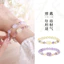 Vòng Tay Pha Lê Màu Vàng Thạch Anh Tím Tự Nhiên Cho Nữ May Mắn Pixiu Sự Giàu Có Thu Hút Trang Sức Thời Trang Cho Bạn Gái & Người Bạn Thân Nhất