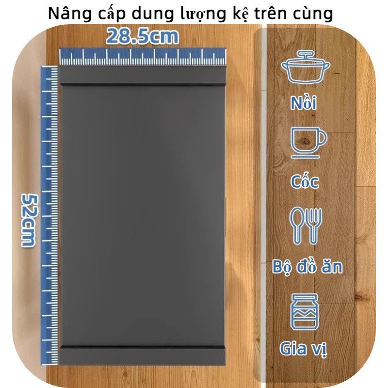 Tủ bếp đựng chén bát thép carbon chống bụi ẩm ngăn nắp gọn gàng chống gỉ dễ lau chịu lực tốt bền bỉ