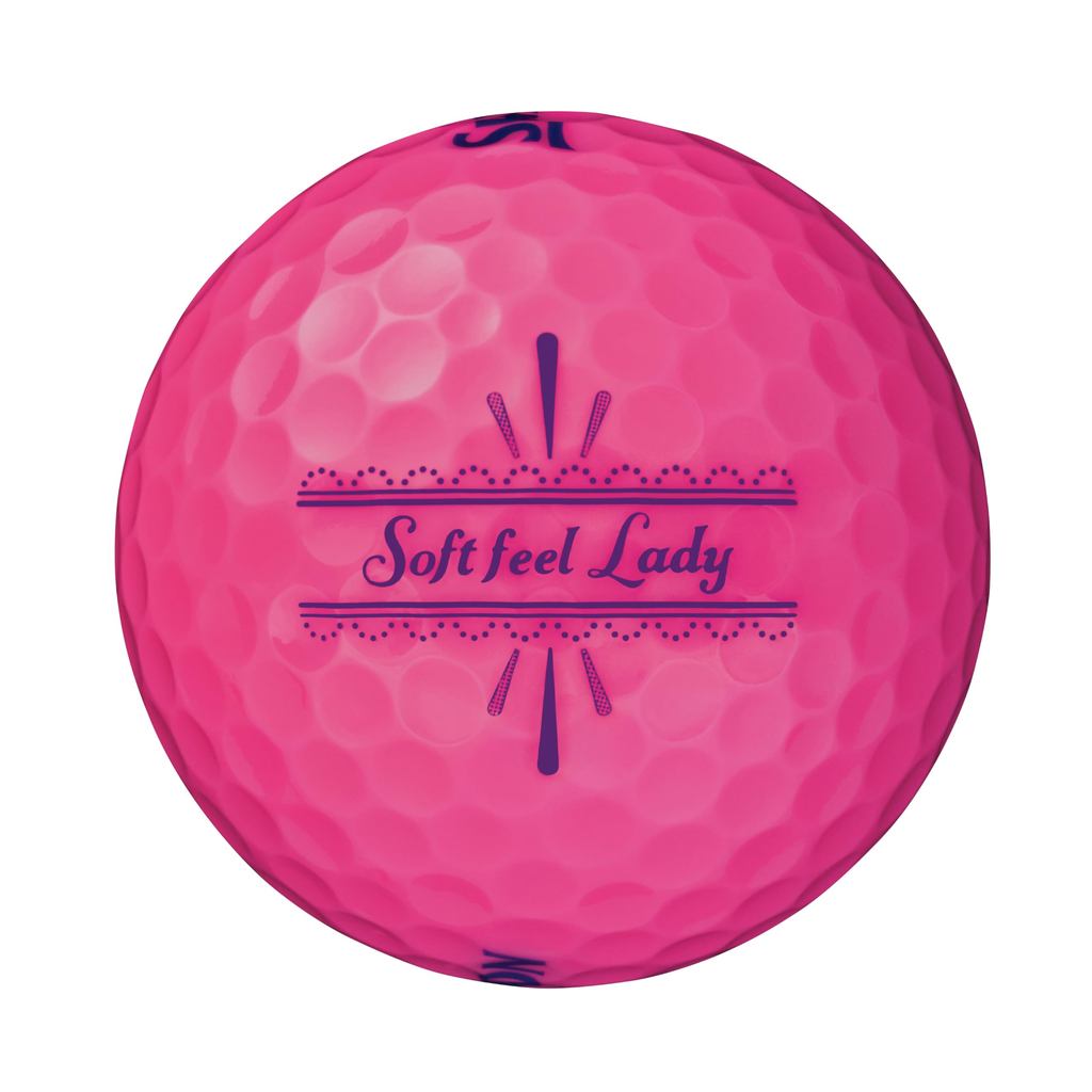 Bóng golf Dunlop SRIXON SOFT FEEL LADY 2025 – Hộp 12 bóng (1 dozen), màu hồng Passion Pink