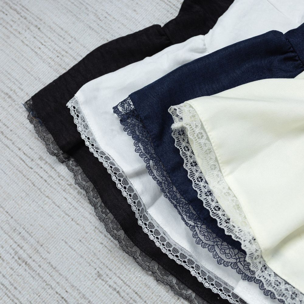 Áo Kiểu Nơ Buộc Bo Eo Tay Bồng Pha Ren MA3117