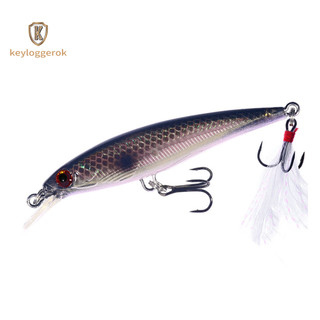 Mồi câu cá minnow 9cm / 6.7g - Bơi nhân tạo cứng, có móc lưỡi, hoàn hảo cho cá hồi và cá trò chơi