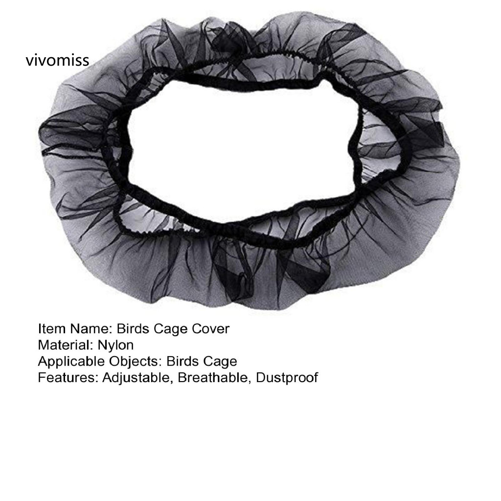 [VM] Vỏ lồng chim lưới Dây đàn hồi Vỏ lồng chim Lưới Nylon có thể điều chỉnh Váy lưới chống bụi cho vẹt vẹt vẹt vẹt Macaw Birds – Phù hợp với lồng vuông tròn