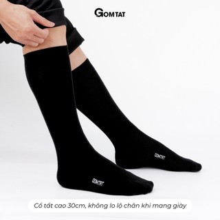 [DEAL MỞ BÁN] Hộp 5 đôi tất nam đi giày tây cổ cao GOMTAT, vớ công sở màu trơn basic - LUX-1804