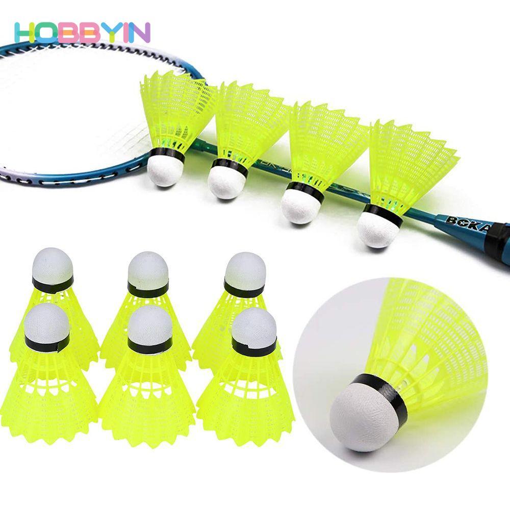 Hobbyin Bộ Cầu Lông Nhựa Trong Nhà - 3/6/12 Chiếc, Bền Đẹp