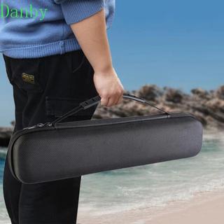 Túi đựng dụng cụ câu cá DANBY, Túi đựng cần câu chống sốc vỏ cứng, những người đam mê câu cá màu đen có thể điều chỉnh dây kéo đôi cho cần thể thao ngoài trời