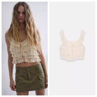 Áo Vest ren cổ tròn không tay cổ tròn Z Spring 7521028