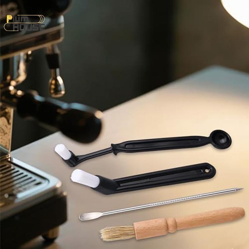 PlumHOUSE 4 Chiếc Máy Pha Cà Phê Làm Sạch Bàn Chải Máy Xay Cà Phê Cho Máy Pha Cà Phê Espresso Đầu Nhóm Pha Bàn Chải Vệ Sinh VN