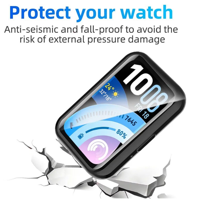 TPU Dành Cho Huawei Band 11 Pro Ốp Lưng Phụ Kiện Bảo Vệ Màn Hình Cho Huawei Band11 Band11Pro Band 11Pro 11 Vỏ TPU Mềm + Phim Full Cover Vỏ Bảo Vệ