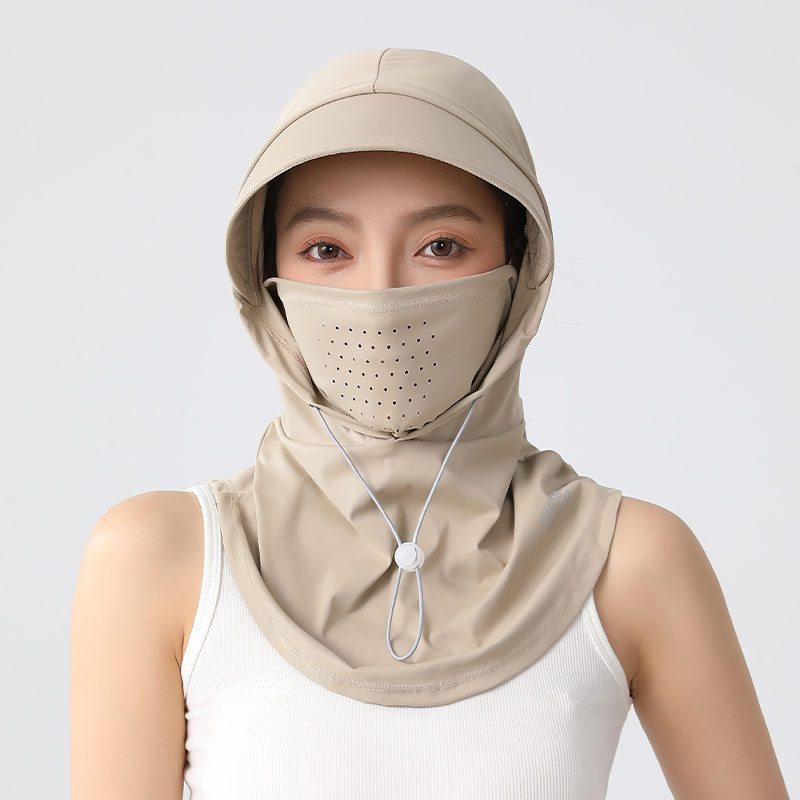 Mũ chống nắng bằng lụa, bảo vệ cổ, tiện lợi cho mùa hè và khi lái xe đạp