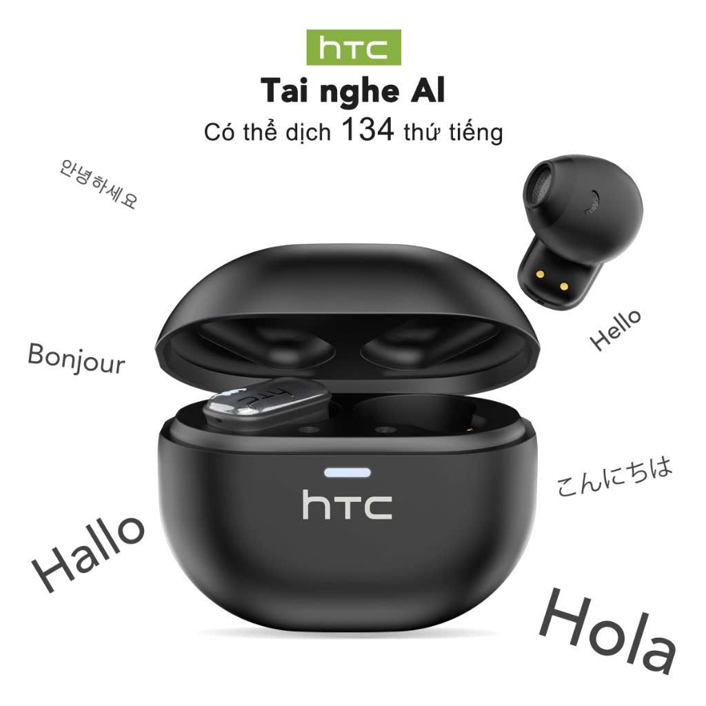 [ HỎA TỐC HCM ] Tai Nghe True Wireless Phiên dịch 134 ngôn ngữ HTC NE16 | Hỗ trợ tiếng Việt | BigBuy360 - bigbuy360.vn